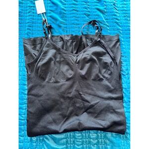 Womens Black Seamless Camisole Shapewear Tank Top‎ Plus Size 3XL